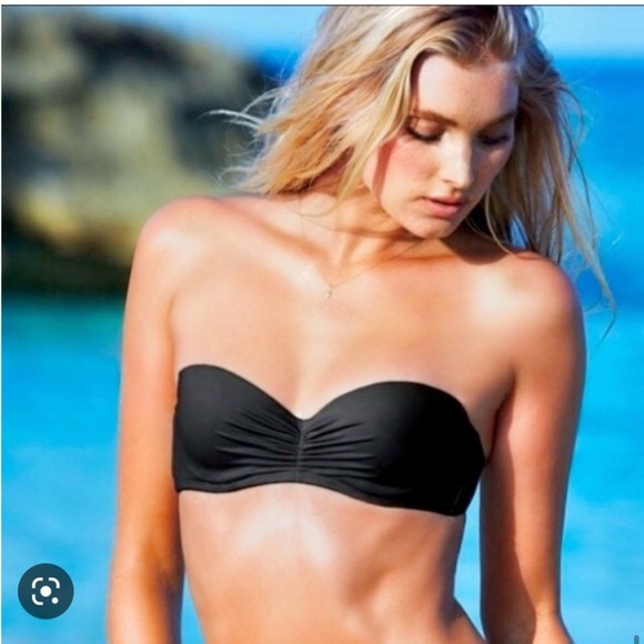 Victoria’s Secret 36C pink & black flirt bandeau bikini tops - Picture 12 of 16